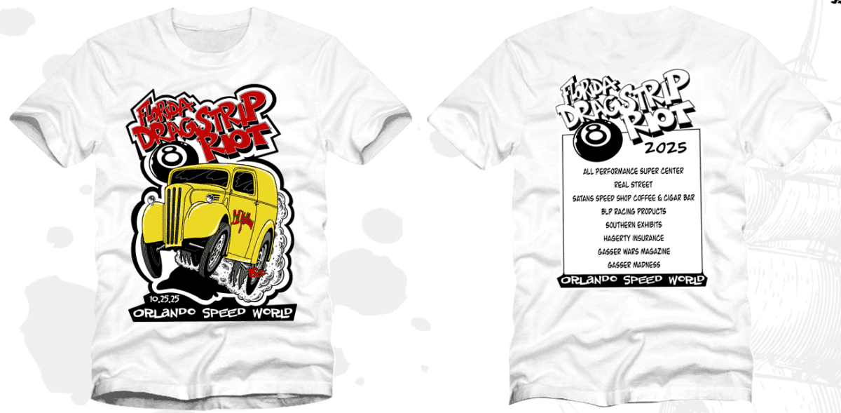 Dragstrip Riot T-Shirt, White